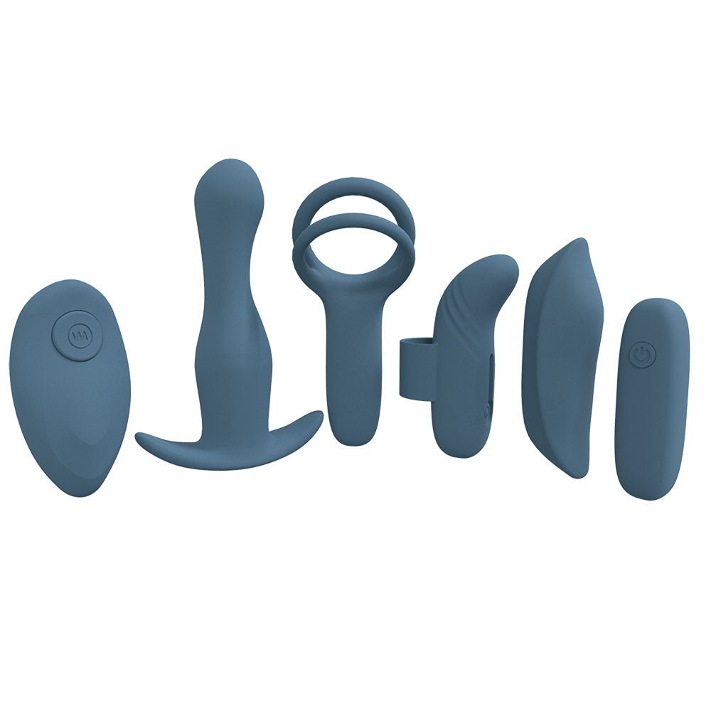 LOVELINE Supreme Weekend Kit Blue USB Rechargeable 5 Piece Kit